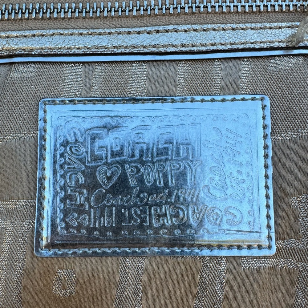 Coach Poppy Story Patch Glam Tote - Picture 3 of 14
